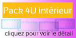 Pack 4 banderoles INTERIEUR