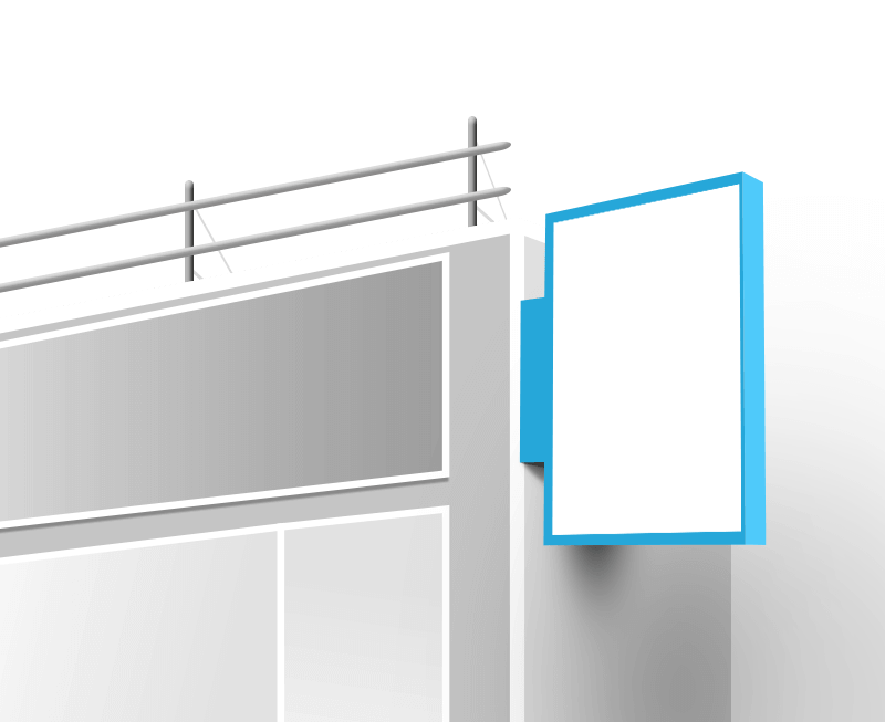 caisson drapeau lumineux