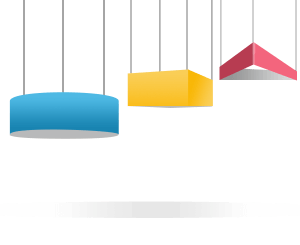 enseigne suspendue stand exposition