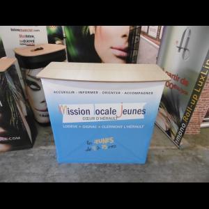 comptoir d'accueil tissu easy quick