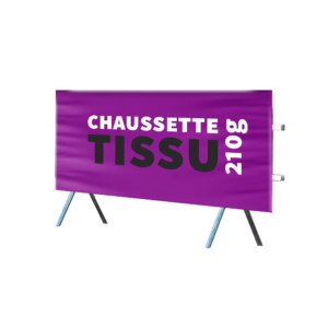 communiquez sur une barrière vauban avec une chaussette barrière France banderole