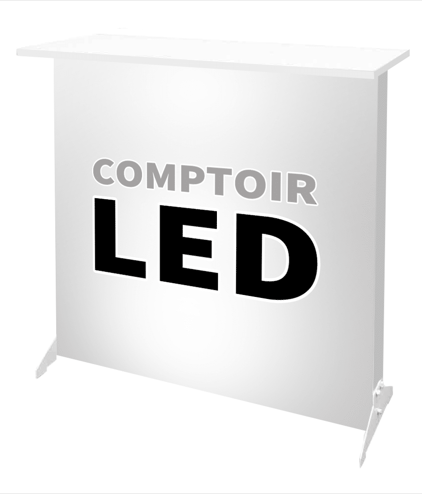 COMPTOIR LED RÉTROÉCLAIRÉ ILLUMIGO
