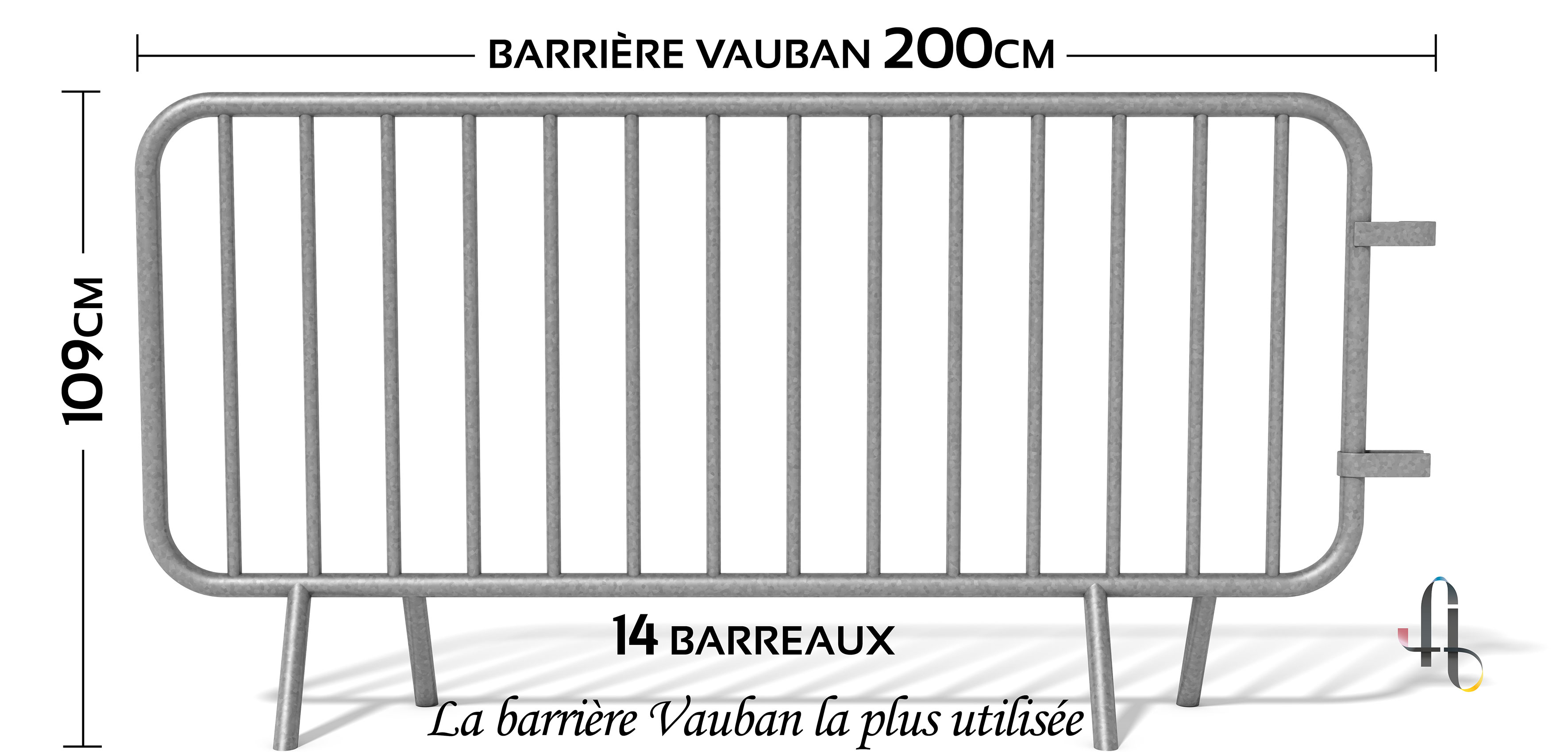 Barrière de protection 17 barreaux