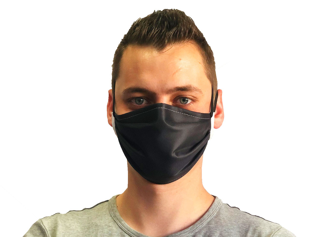 masque tissu noir lavable certifi  DGA cat gorie  1 Made in 