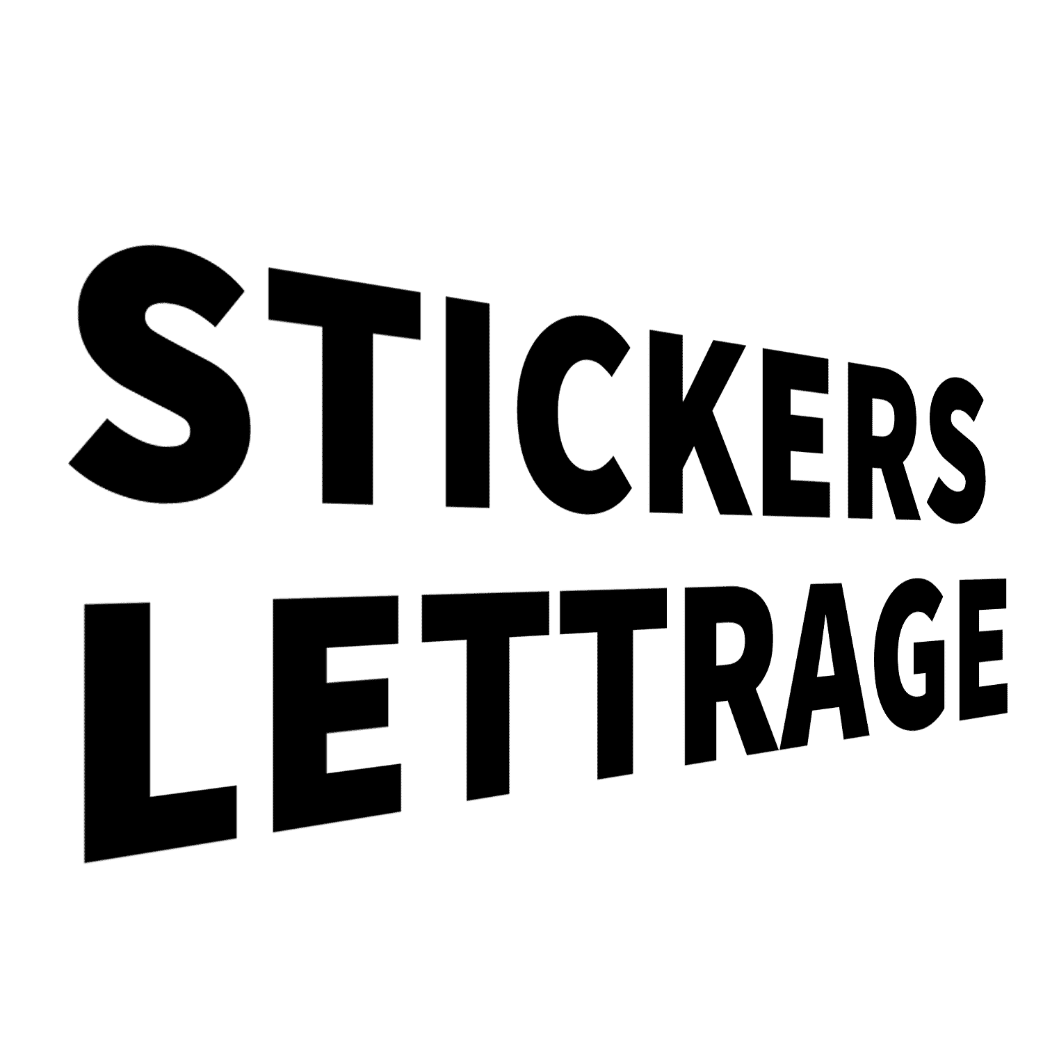 sticker lettres prédécoupées