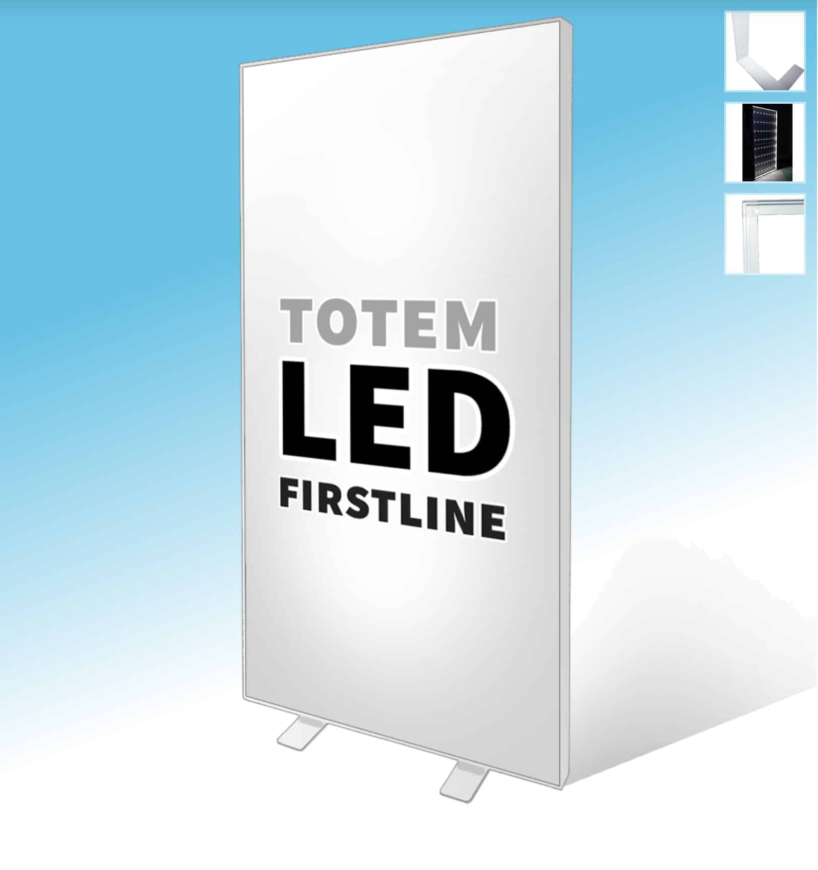 totem retro-éclairé LED Firstline illumigo One